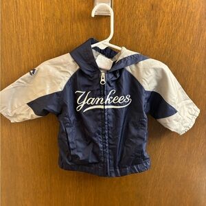Majestic Navy and Gray Yankees Jacket